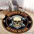 Personalized Skull Dumbbell Bodybuilding Home Gym Decor Round Rug, Carpet