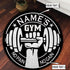 Personalized Gym Round Rug Carpet Home Gym Decor Bodybuilding gift