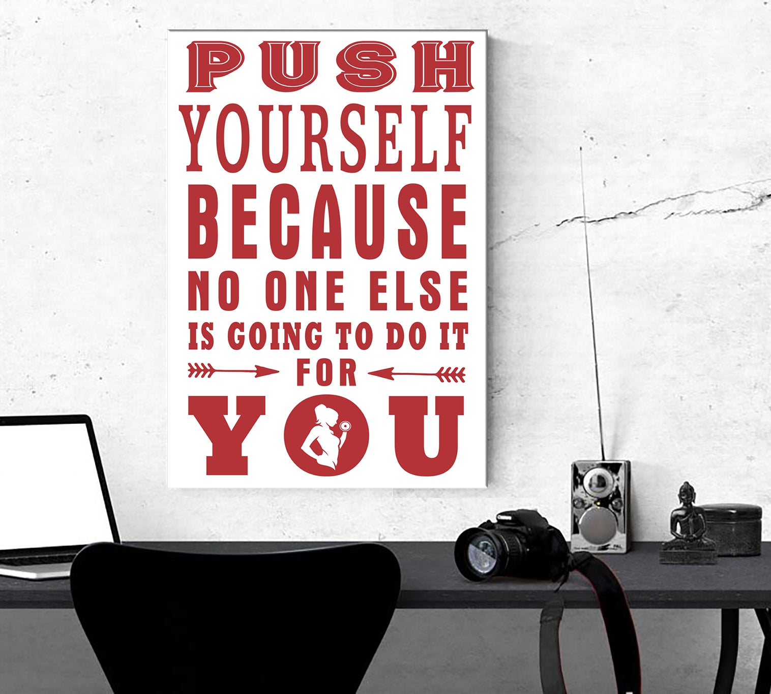 Gym Poster Canvas Gym Wall Art Fitness Gifts Motivational Quotes