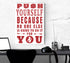 Gym Poster Canvas Gym Wall Art Fitness Gifts Motivational Quotes