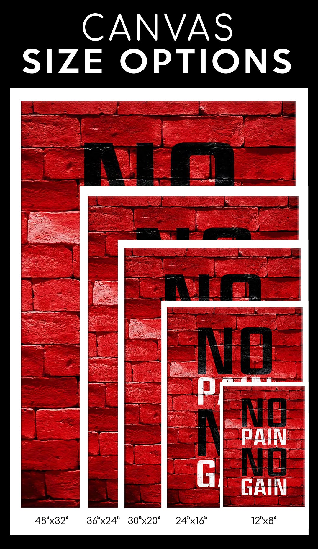 Motivational Quotes Gym Poster Canvas Home Gym Decor Fitness Gifts