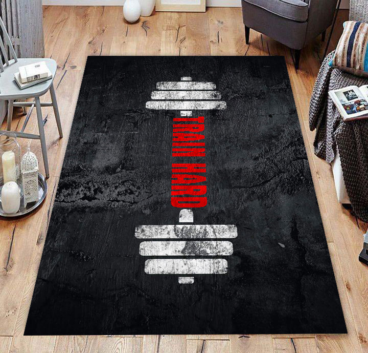 Motivational Gym Rug Home Gym Decor Fitness gifts