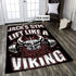 Personalized Gym Rug For Home Gym, Fitness Club Viking Barbell