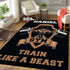 Personalized Gym Rug Train Like A Beast Home Gym Decor
