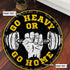 Personalized Fitness Home Gym Decor Go Hard Or Go Home