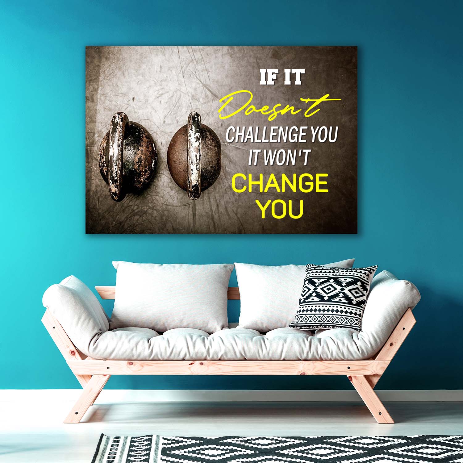 If It Doesnt Change You Gym Poster Canvas Home Gym Decor Bodybuilding Gift