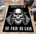 Personalized Bodybuilding Rug Home Gym Decor Skull Dumbbell Bodybuilding Gift