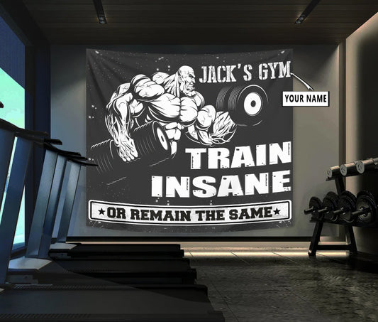 Custom Garage Gym Flags for Home Gym Decor Bodybuilding Motivation Quotes