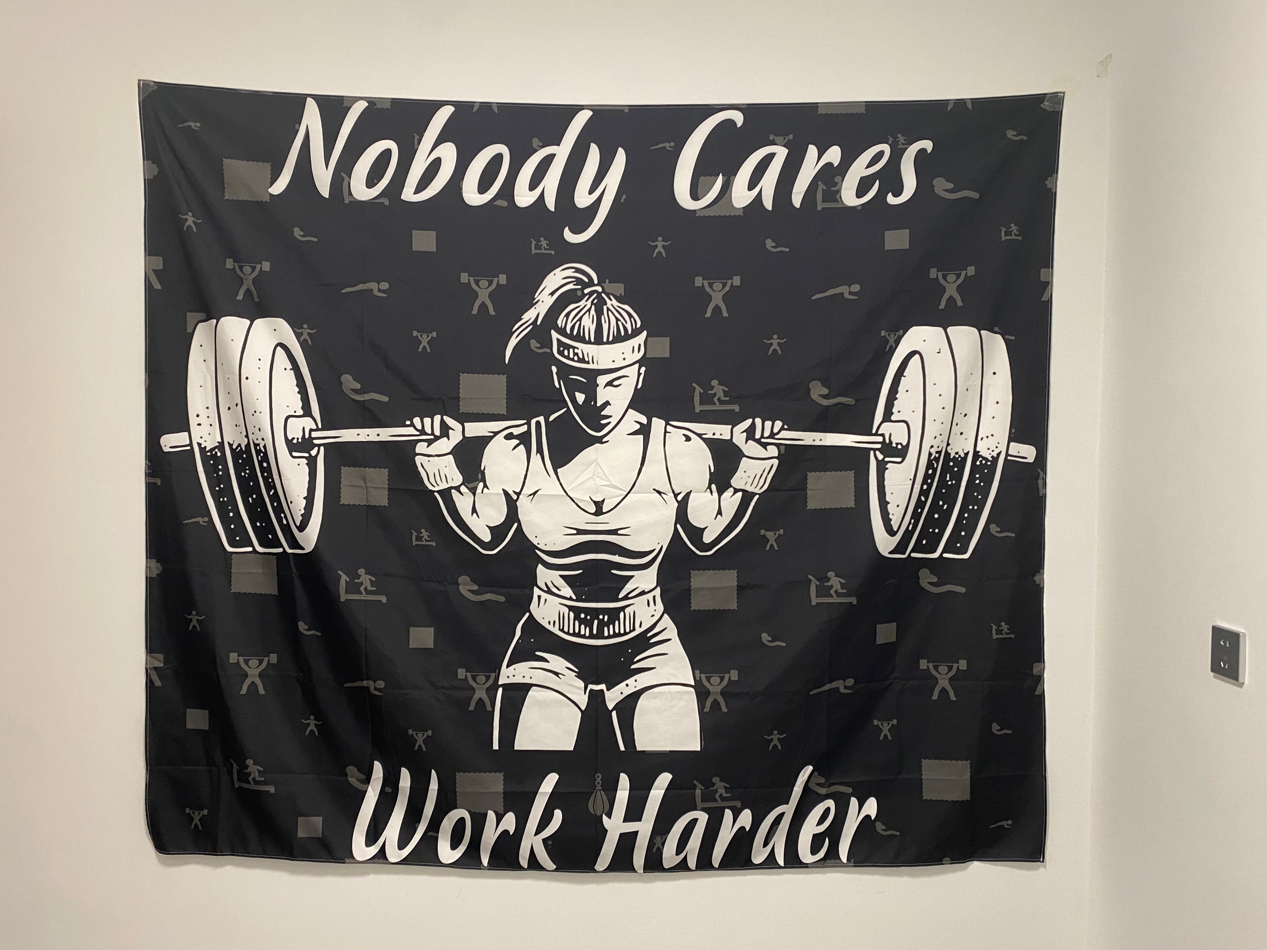 Women Lifting Nobody Care Work Harder Flag