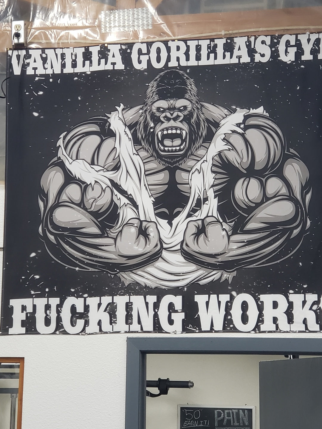 Gorilla Gym Banner Custom Bodybuilding Flags For Home Gym Decor Train Like A Beast