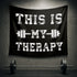This Is My Therapy Home Gym Flag Motivational Quote for Bodybuilding 08868