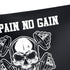Monochrome Skull Flag for Gym Wall Decor 08980