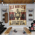 Personalized Old Man Weightlifting Home Gym Decor Wall Banner Flag 09723