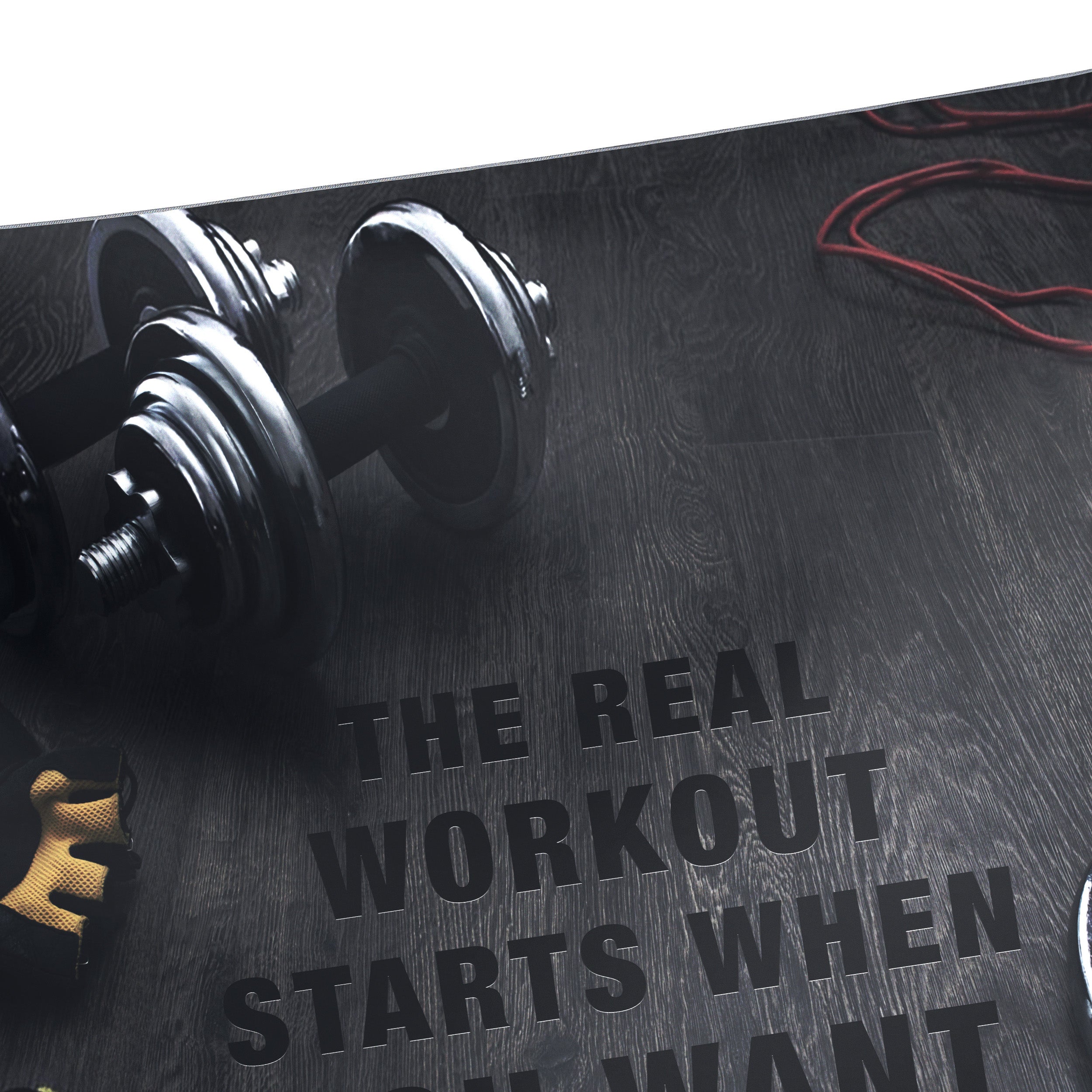 Motivational Workout Banner Home Gym Decor 10002