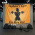 Personalized Women Weightlifting Banner Flag Tapestry Home Gym Decor Gym Gift 10148