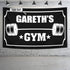 Personalised Gym, Home Gym Decor Flag Banner Barbell 10489