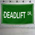 Personalised Gym, Home Gym Decor DeadLift Street Gym Flag 10545