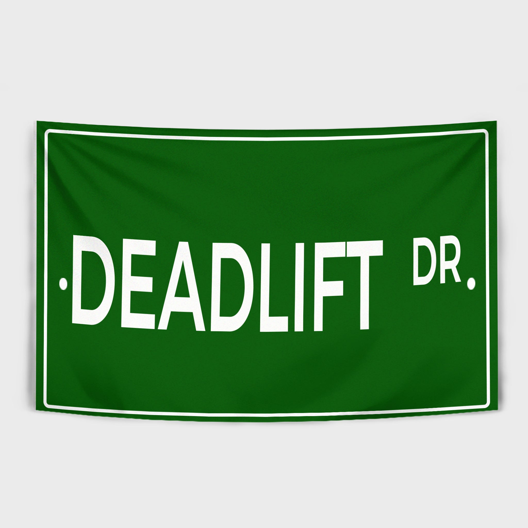 Personalised Gym, Home Gym Decor DeadLift Street Gym Flag 10545