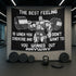 Home Gym Decor Flag Banner Tapestry Motivational Quotes The Best Feeling 10564