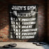 Personalized Home Gym Decor Rules Banner Flag Tapestry 10603