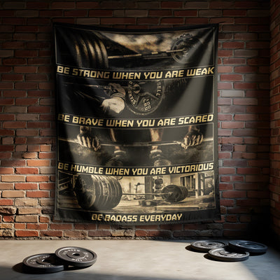 Motivational Quotes Banner Flag For Home Gym Decor Wall Art 10639