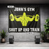 Personalized Gym Banner Flag Muscle Man 10697