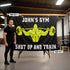 Personalized Gym Banner Flag Muscle Man 10697