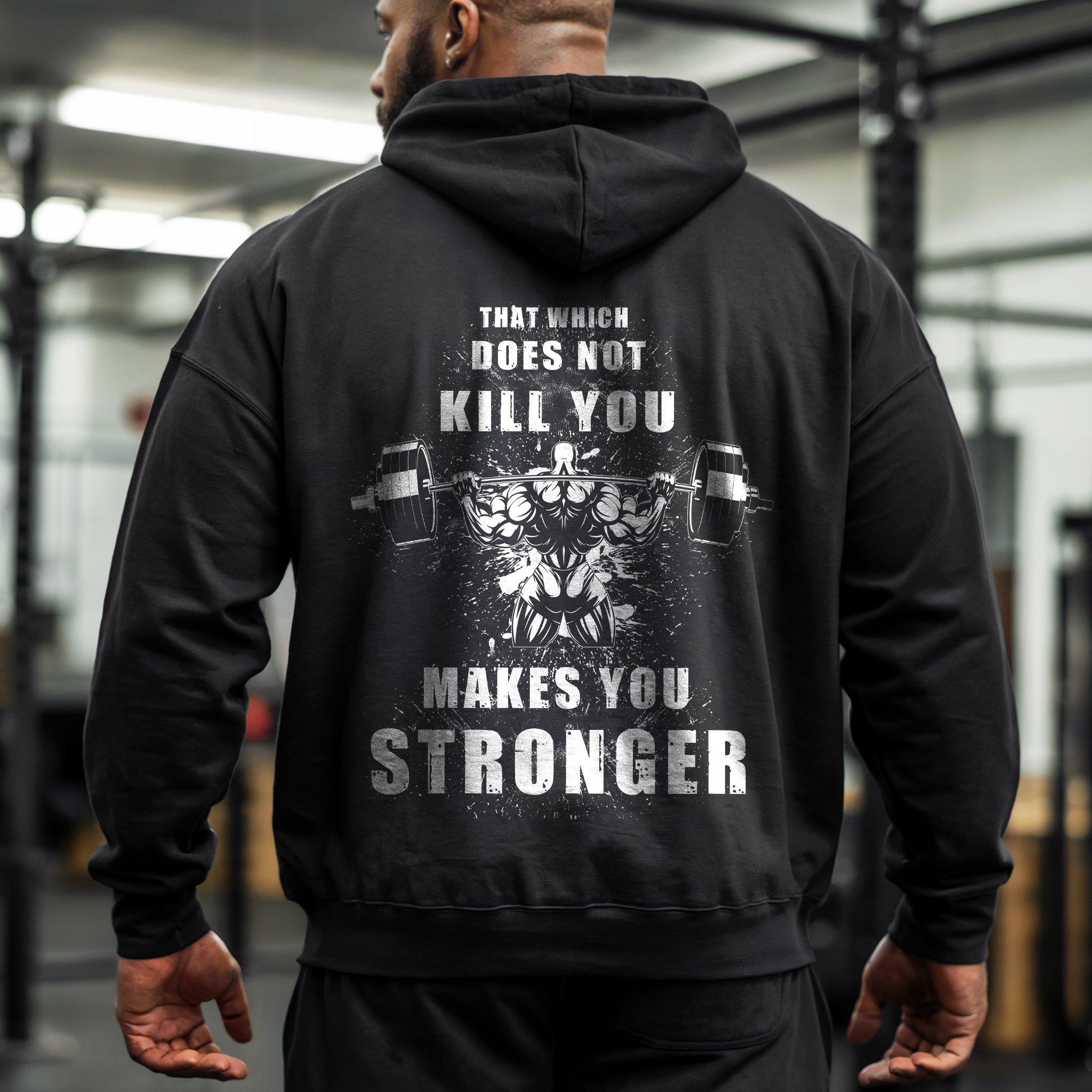Gym Pump Cover Hoodie Weightlifting Motivation Quotes 11048