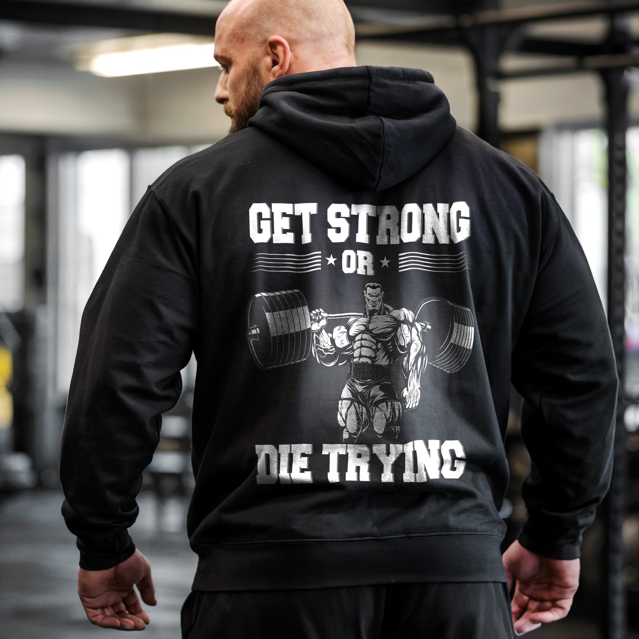 Powerful Hoodie - Bodybuilding & Weightlifting Pump Cover Shirt Statement 11067