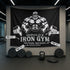Personalized Home Gym Flag Iron Viking 11185