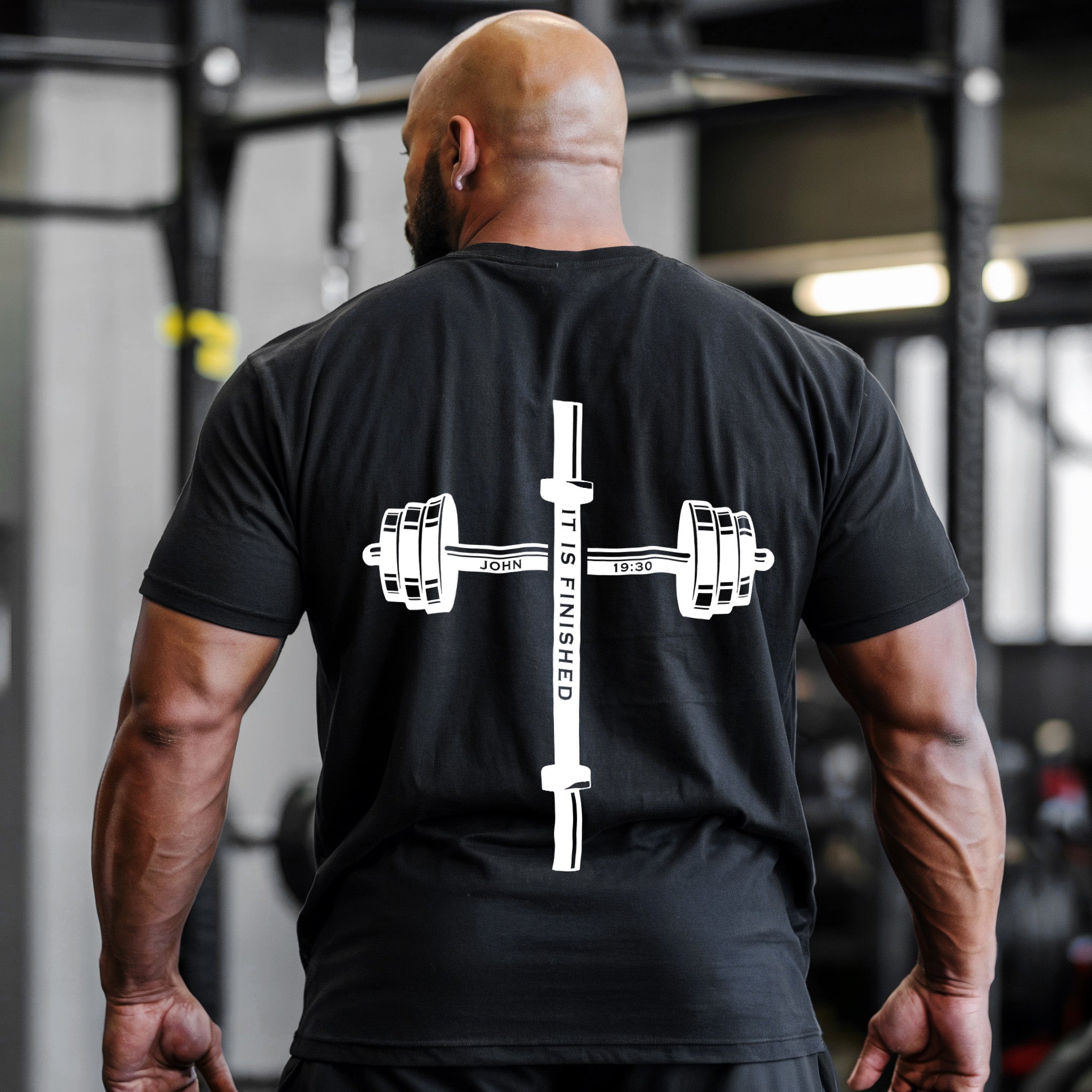Shields of Strength Dumbbell Cross Gym Shirt 11279