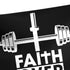 Faith Over Fear Dumbbell Cross Gym Flag 11283