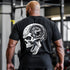 Skull with Weight Lifting Mind Gym T-shirt 11311