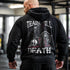 Train Till Death Raven and Skull Gym Hoodie 11313