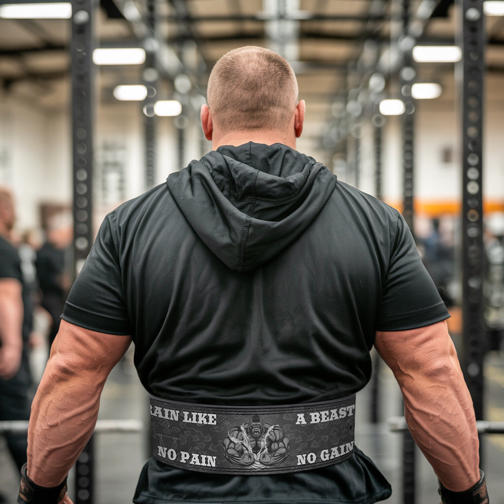 Unleash The Beast - Personalized Gorilla Powerlifting Belt 11330