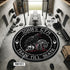 Custom Gym Round Rug Raven Skull Train Till Death 11333