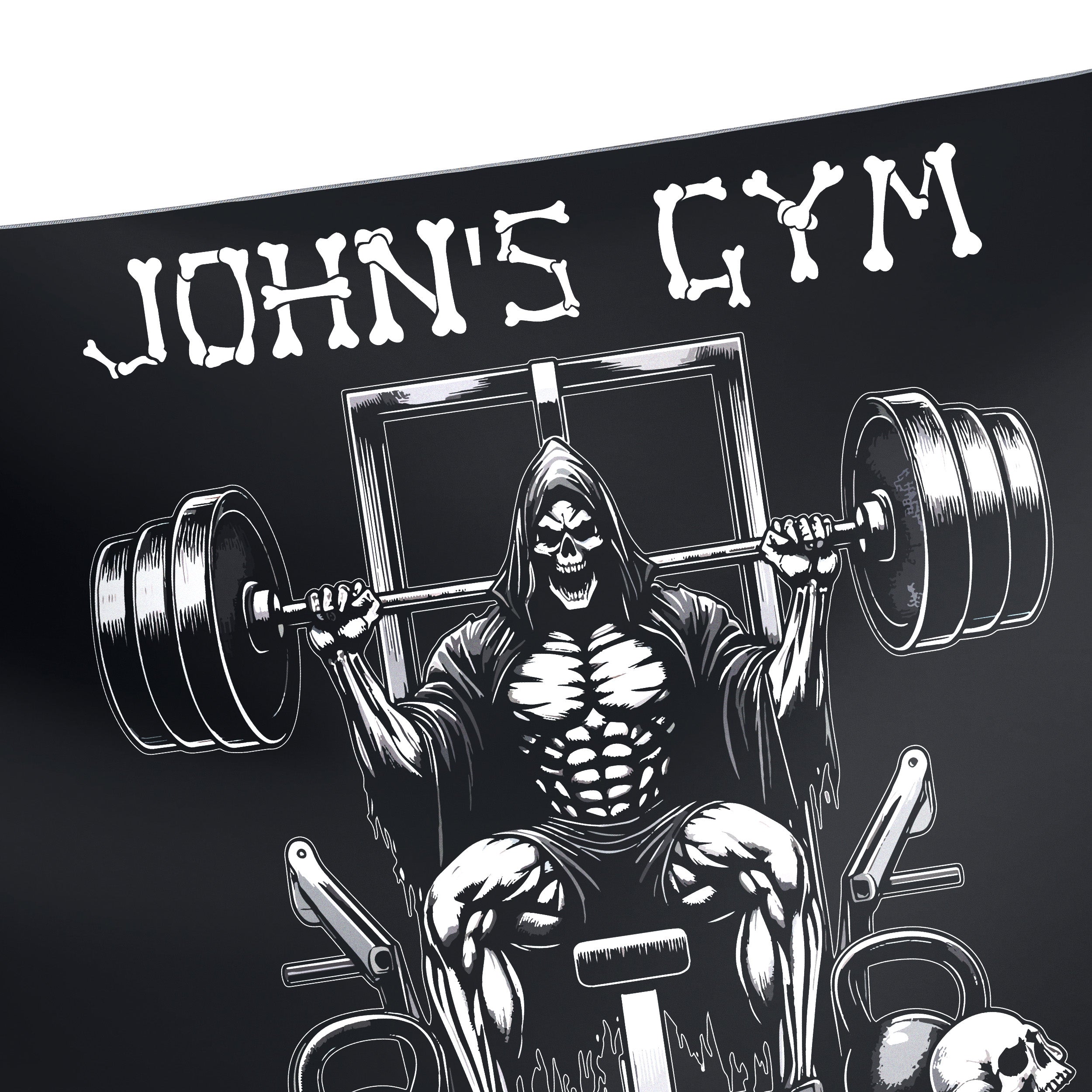 Personalized Gym Flag Gothic Lifted To Death 11339