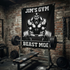 Personalized Gym Flag Gorilla Beast Mode 11343