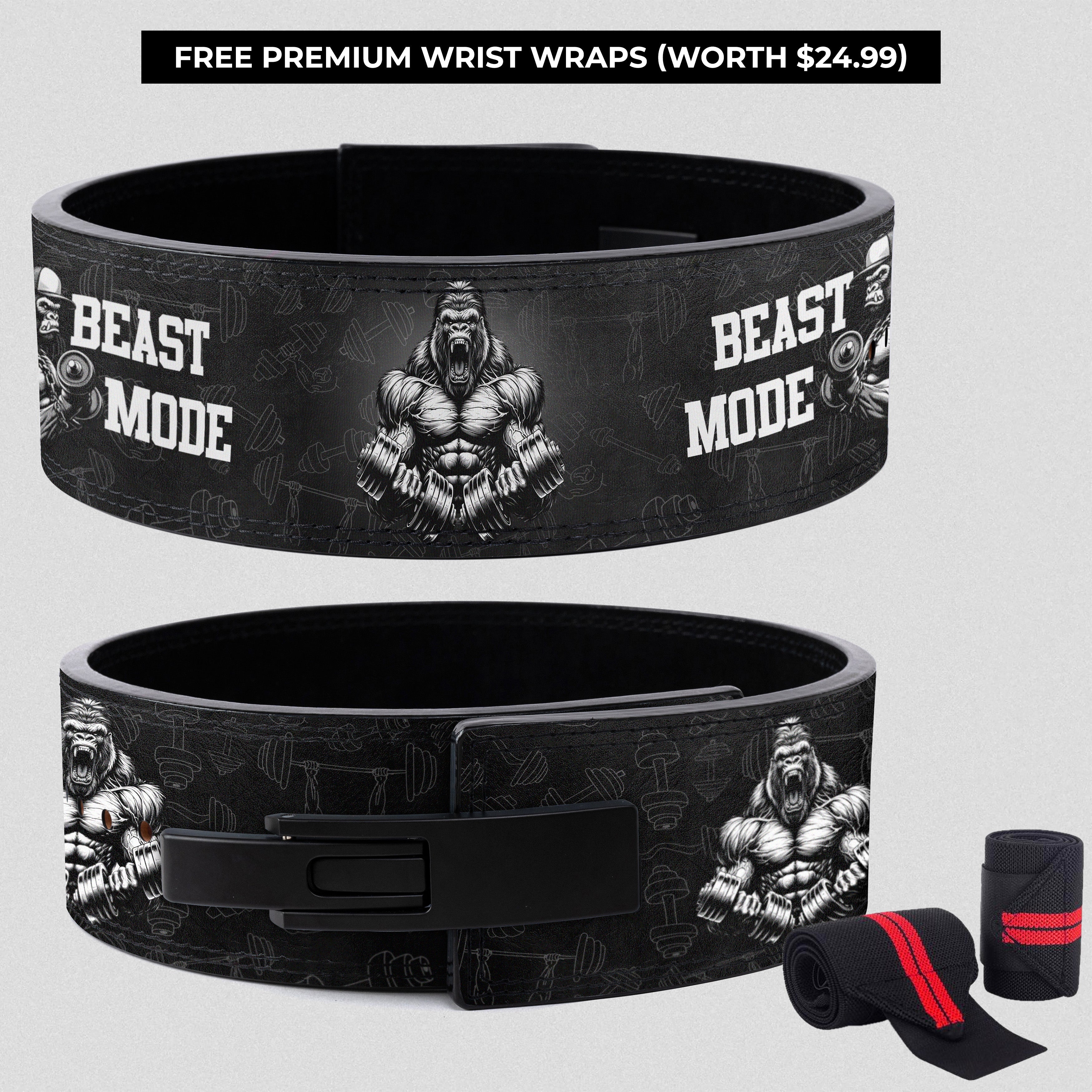Silverback Strength - Personalized Gorilla Lever Belt 11348