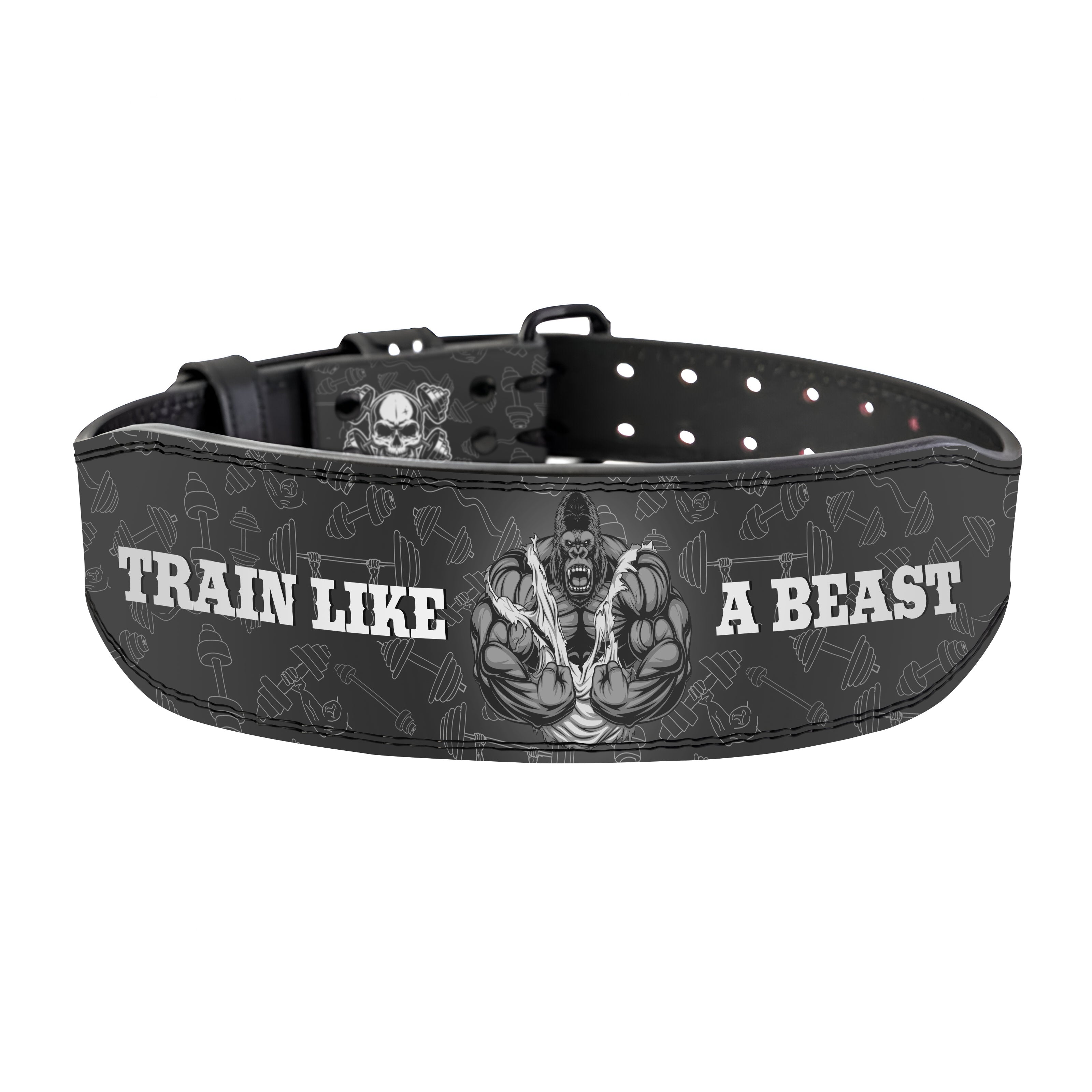 Custom Prong Belt Gorilla Weight Lifting Belt Train Like a Beast 11351