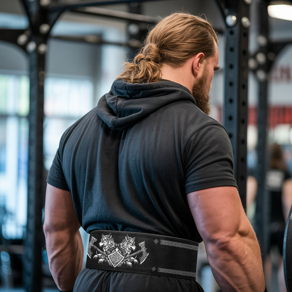 Fenrir Viking Lifting Belt Norse Mythology Strength Gear 11363