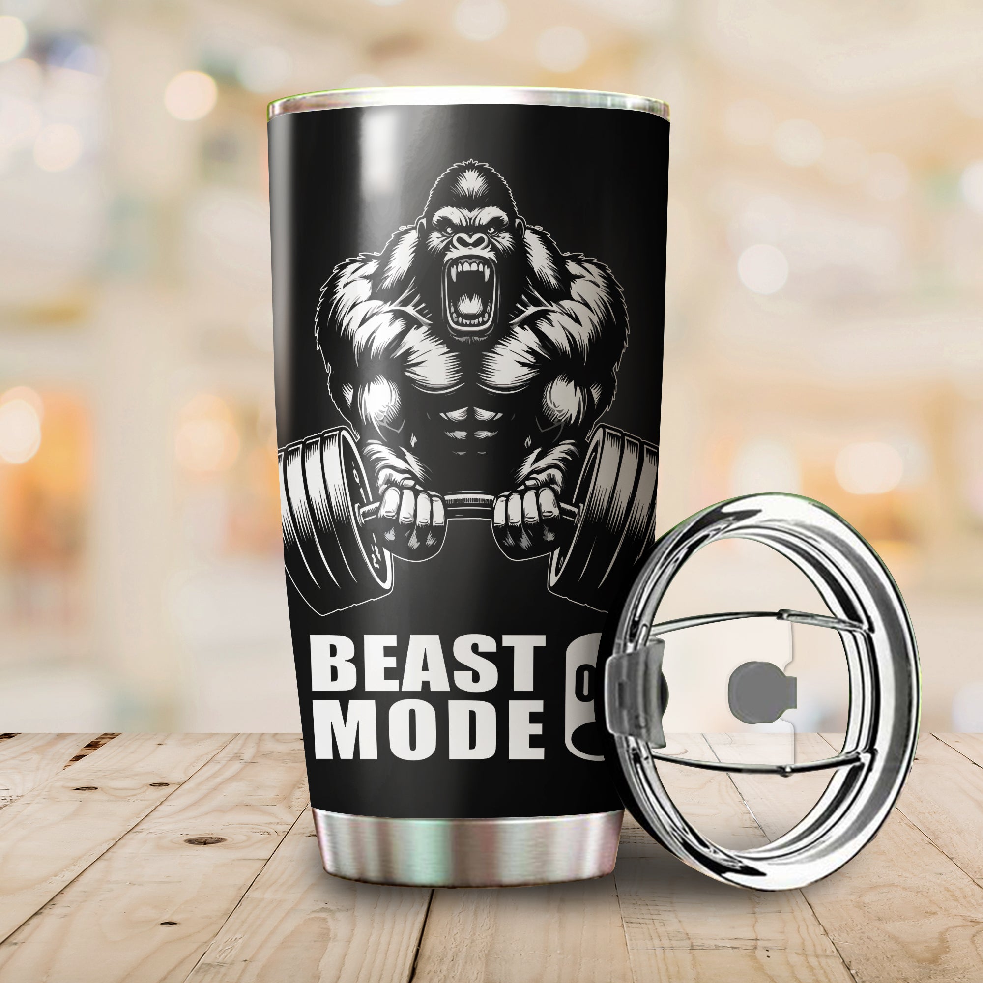 Gorilla Beast Mode Gym Tumbler 11366