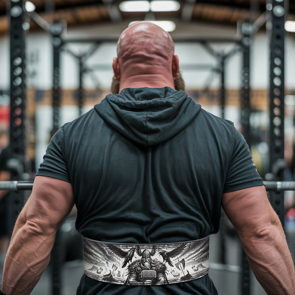 King of Asgard | Odin & Ravens Powerlifting Lever Belt 11368