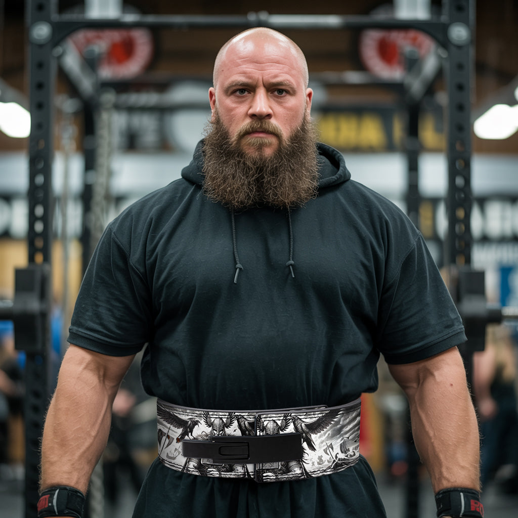 King of Asgard | Odin & Ravens Powerlifting Lever Belt 11368