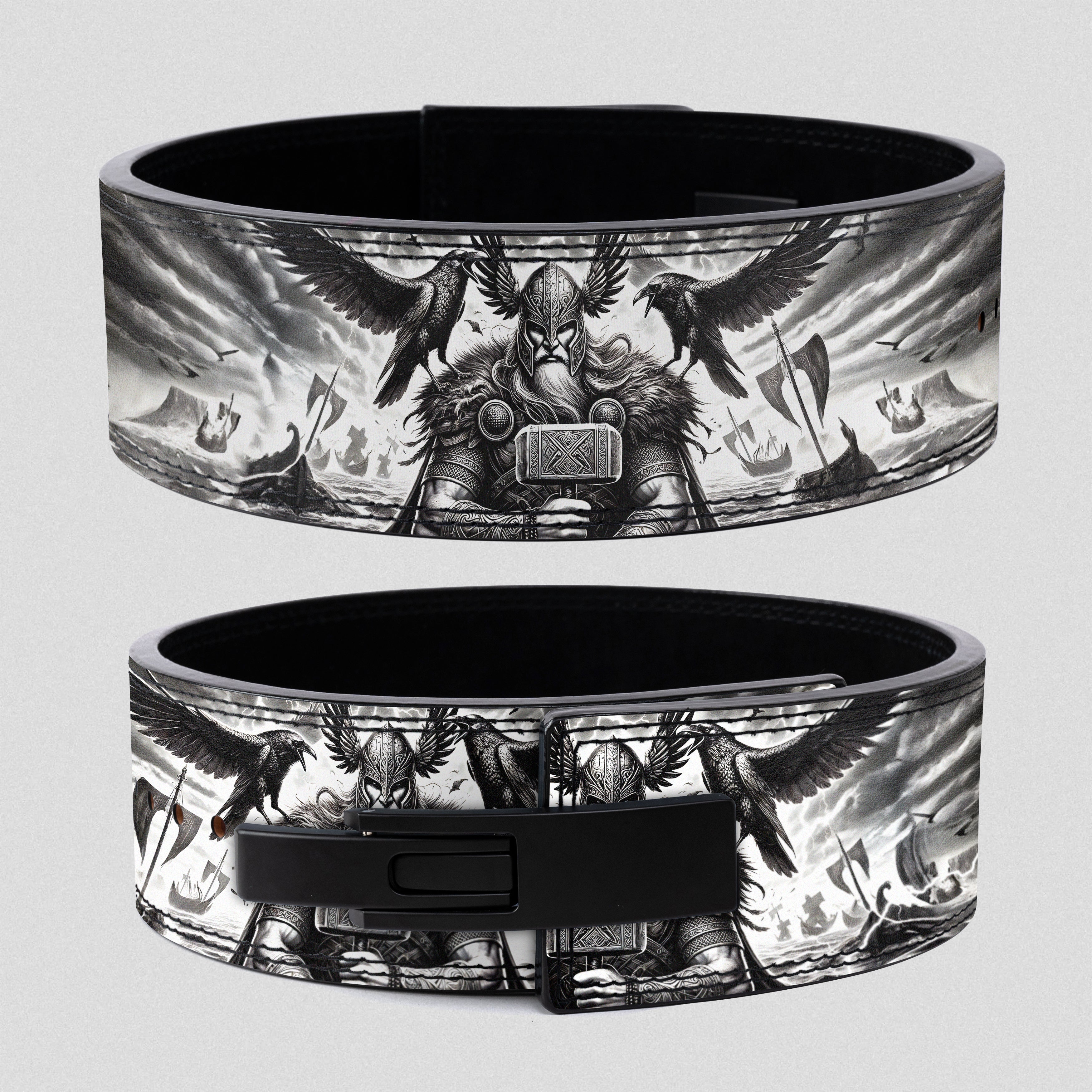 Odin and Ravens Weightlifting Belt - Epic Design for Serious Lifters 11368