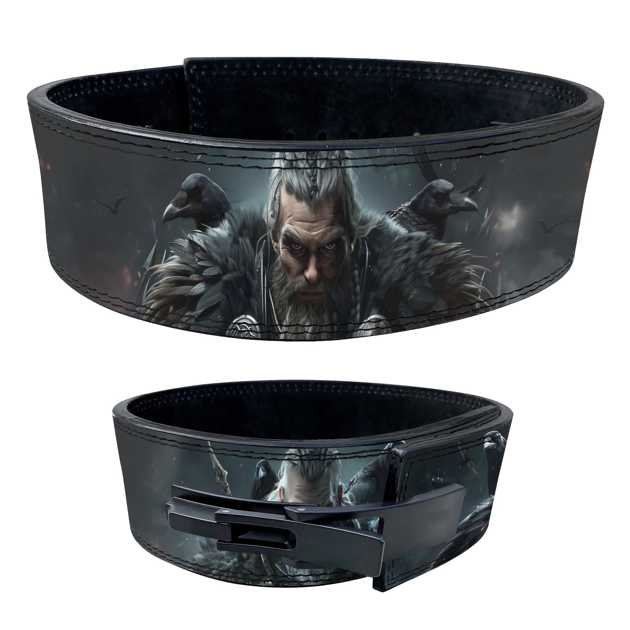 Odin and Ravens Weightlifting Belt - Unleash Your Inner Warrior 11374