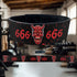 Satanic Powerlifting Lever Belt with 666 and Inverted Cross 11375