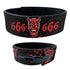 Satanic Powerlifting Lever Belt with 666 and Inverted Cross 11375