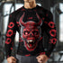 Satanic Compression Shirt Rash Guard with 666 and Inverted Cross 11380