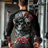 Couple Skull Compression Shirt Rash Guard Day of the Dead 11381